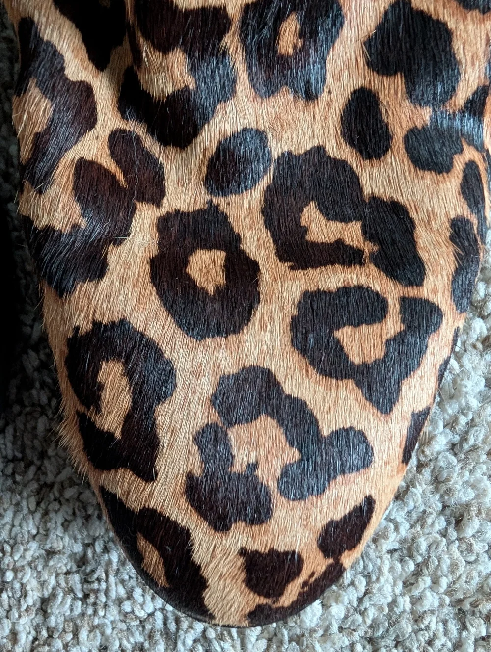 Frank Sarto Leopard‎ Print Leather Ankle Chelsea Boots - Tan/Black Sz 9.5